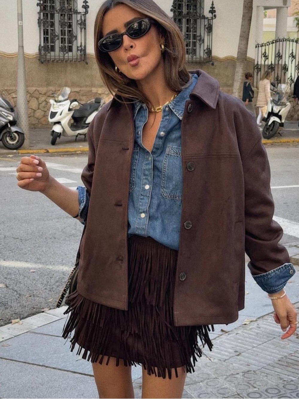Western Fringe Mini Skirt from Universal Thread - NWT sz8